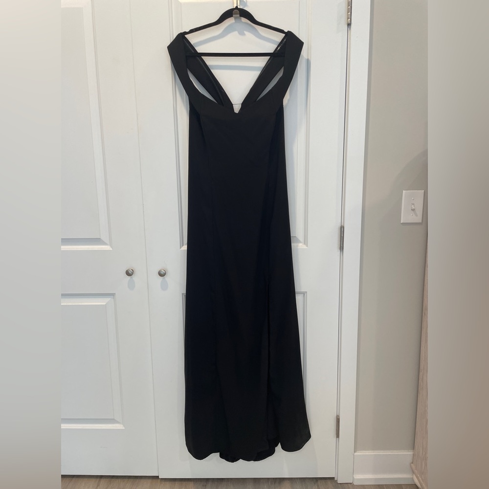 Black Dessy Collection Vivian Diamond Dress